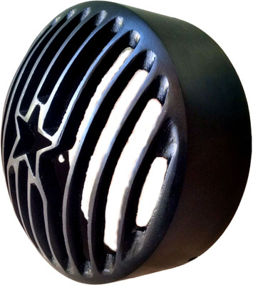 

HMRA Power Matte Black Heavy 7.5" Star Royal Enfield Bullet Bike Headlight Grill(Black)