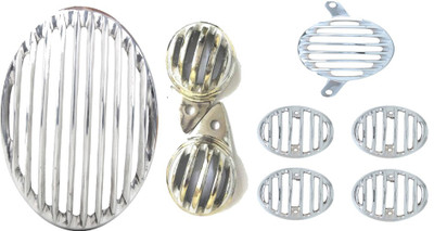 

Capeshoppers CR004105 Bike Headlight Grill(Silver)