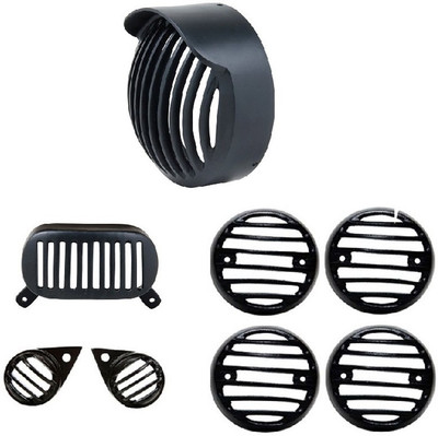 

Spidy Moto RA445 Bike Headlight Grill(Black)