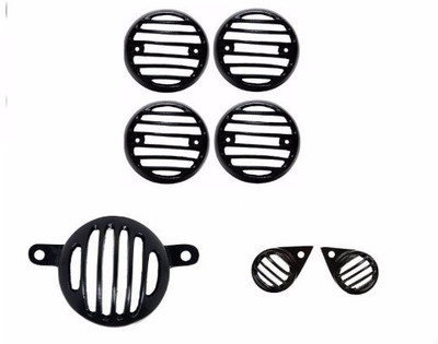 

Bikers World GC25 Bike Headlight Grill(Black)