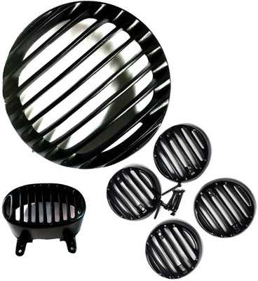 

Spidy Moto RA389 Bike Headlight Grill(Black)