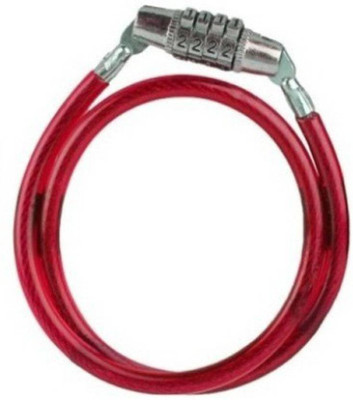 AutoRight Helmet Lock RED-5686 Cable Lock(Red)