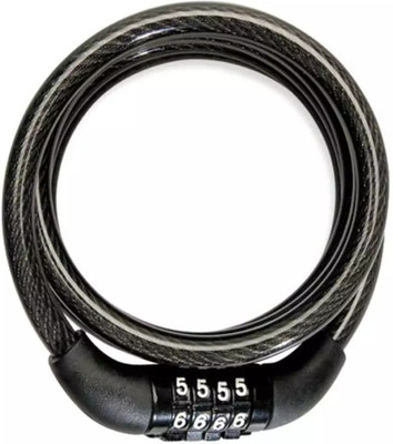 

Bikers World 2802 Premium Bikes Helmet Tires Safety Black Number Cable Lock(Black)