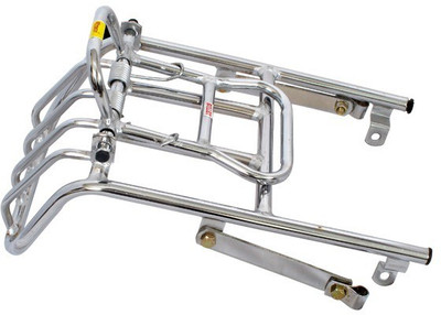 

KASCN REAR CARRIER FOR BULLET IN STAINLESS STEEL FOR ALL MOTERBIKES Bike Luggage Box(Silver)