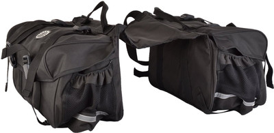 

KASCN DUAL SADDLE BAGS IN BLACK Bike Luggage Box(Black)