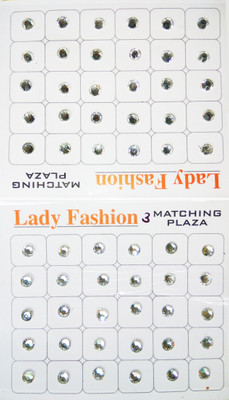 

Lady Fashion Kundan Matching Plaza 0111201609 Forehead White Bindis(Stone)