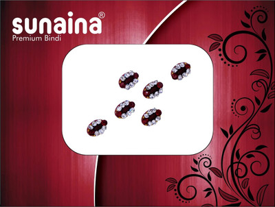 

Sunaina PREMIUM COLLECTION OVEL FOREHEAD Maroon Bindis(Fancy Design)