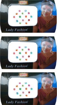 

Lady Fashion Amarpali Crystals 2112201614 Forehead Multicolor Bindis(Stone)