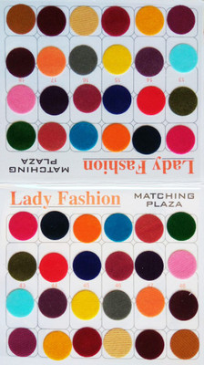 

Lady Fashion Matching Plaza 2510201608 Forehead Multicolor Bindis(Plain)