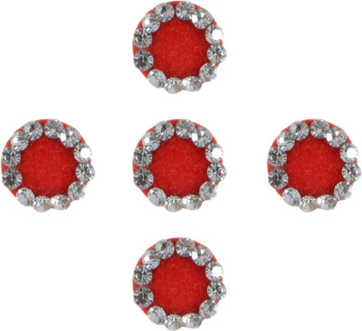 

Instabuyz Golden Stone Forehead Red Bindis(Fancy Bindi)
