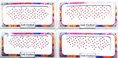 

Lady Fashion Beautiful Bridal Delhi Ki Mashoor Bindi 0303201713 Forehead Red Bindis(Trendy)