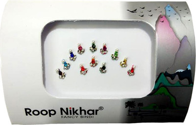 

Roop Nikhar Fancy Bindi 03 Forehead Multicolor Bindis(Fancy Design)