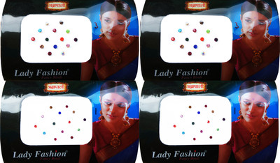

Lady Fashion Amarpali Crystals 2911201609 Forehead Multicolor Bindis(Kundan)
