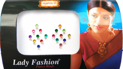 

Lady Fashion Amarpali Multi Drops 2901201702 Forehead Multicolor Bindis(Chandla)