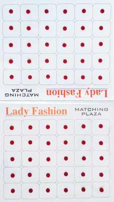 

Lady Fashion Matching Plaza 1901201601 Forehead Maroon Bindis(Stick On)