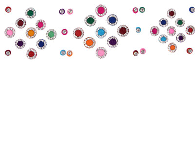 

Instabuyz BOUNDRY STONES FOREHEAD Multicolor Bindis(Fancy Design)