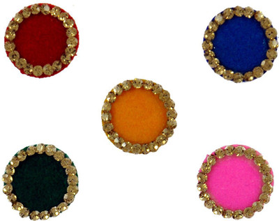 

Instabuyz Golden Stones FOREHEAD Multicolor Bindis(FANCY BINDI)