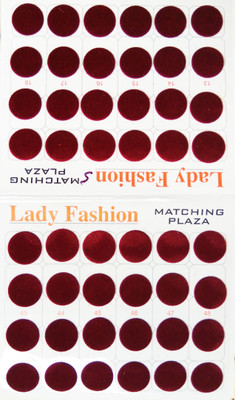 

Lady Fashion Matchng Plaza 111020161405 Forehead Maroon Bindis(Stick on)