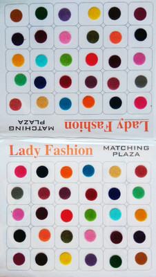

Lady Fashion Matching Plaza 2510201603 Forehead Multicolor Bindis(Plain)