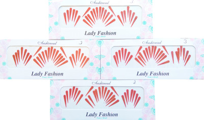 

Lady Fashion Ashirwaad Tilaks 0303201709 Forehead Red Bindis(Stick on)