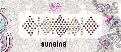 

Sunaina VIVAH COLLECTION 4 IN 1 FOREHEAD Multicolor Bindis(Fancy Design)