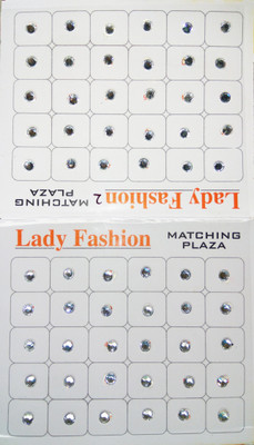 

Lady Fashion Kundan Matching Plaza 0111201608 Forehead White Bindis(Stone)