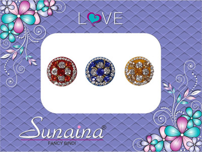 

Sunaina Love Collection Forehead Multicolor Bindis(Fancy Design)