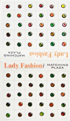 

Lady Fashion Matching Plaza 1111201627 Forehead Multicolor Bindis(Stick on)