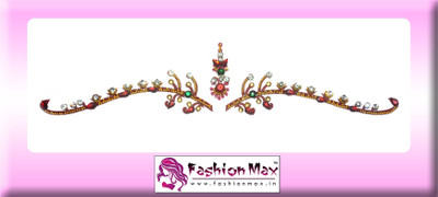 Fashion Max Highly Decorative Bridal Bindi Forehead Red Bindis(Bridal Bindi)