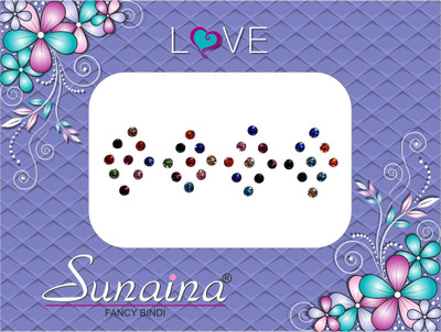

Sunaina Love Diamond Collection Forehead Multicolor Bindis(Fancy Design)