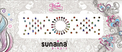 

Sunaina VIVAH COLLECTION DESIGNER FOREHEAD Multicolor Bindis(Fancy Design)