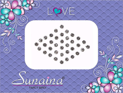 

Sunaina Love Diamond Collection Forehead Silver Bindis(Fancy Design)