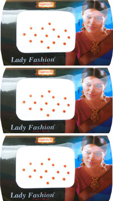 

Lady Fashion Amarpali Crystals 2012201604 Forehead Red Bindis(Kundan)