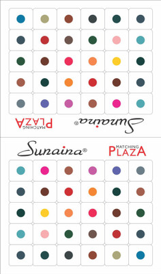 

Sunaina MATCHING PLAZA SIZE-6 FOREHEAD Multicolor Bindis(Fancy Design)