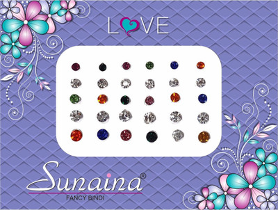 

Sunaina Love Diamond Collection Forehead Multicolor Bindis(Fancy Design)