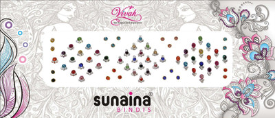 

Sunaina VIVAH COLLECTION DESIGNER FOREHEAD Multicolor Bindis(Fancy Design)