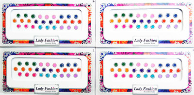 

Lady Fashion Beautiful Bridal Delhi Ki Mashoor Bindi 0303201711 Forehead Multicolor Bindis(Trendy)