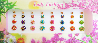 

Lady Fashion Beautiful Fancy 2810201605 Forehead Multicolor Bindis(Stick on)