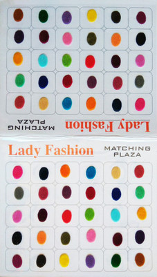 

Lady Fashion Matching Plaza 2610201602 Forehead Multicolor Bindis(Stick On)