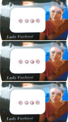 

Lady Fashion Amarpali Crystals 2012201603 Forehead White Bindis(Kundan)
