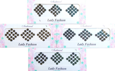 

Lady Fashion Ashirwaad Series 0303201704 Forehead Black Bindis(Stick on)