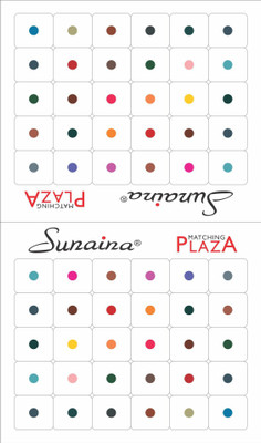 

Sunaina Matching Plaza Size-7 Forehead Multicolor Bindis(Fancy Design)