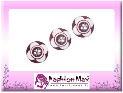 Flipkart - Fashion Max High Society Full Moon with Crystals Forehead Maroon Bindis(Fancy Design)