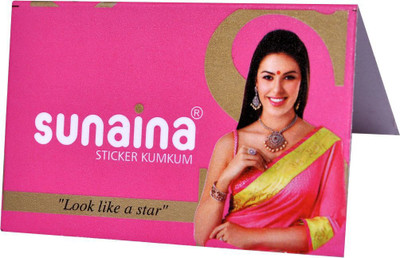 

Sunaina Sticker Kumkum R-8 Forehead Red Bindis(Fancy Design)