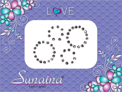 

Sunaina Love Diamond Collection Forehead White Bindis(Fancy Design)