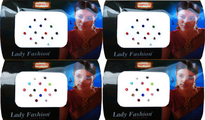 

Lady Fashion Amarpali Crystals 2911201607 Forehead Multicolor Bindis(Kundan)