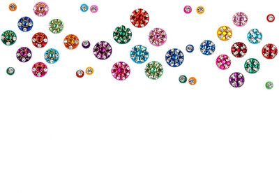 

Instabuyz Round BDI 40pcs Women's & Girl's Multicolor Bindis(Fancy Design)