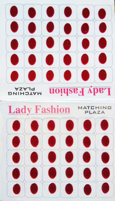 Lady Fashion LBIN0105 Forehead Maroon Bindis(Stick On)