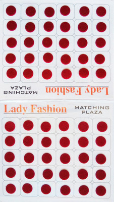 

Lady Fashion Matching Plaza 1901201607 Forehead Maroon Bindis(Stick On)