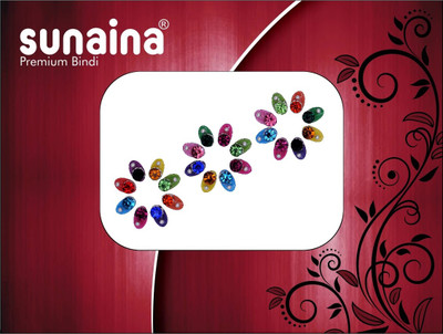 

Sunaina PREMIUM COLLECTION OVEL FOREHEAD Multicolor Bindis(Fancy Design)